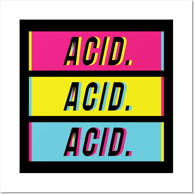 Techno Acid Style Wall Art by avshirtnation